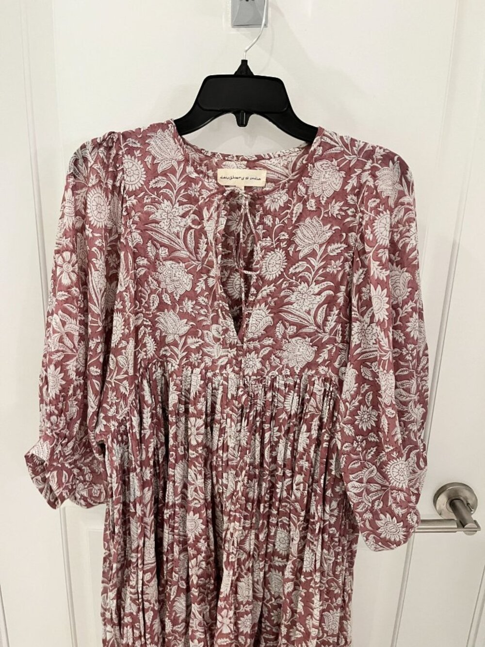 NWOT Daughters of India Kyra Midi Dress - Musk - Size M MEDIUM - Floral Printed - Picture 5 of 10